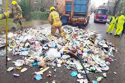 Bin Lorry Fire Bin lorry fire