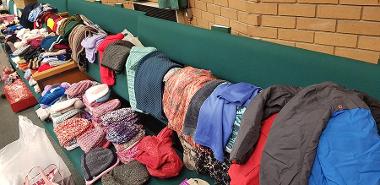 Shoe box appeal hats and scarves
