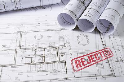 Planning refused Plans plus refused sign