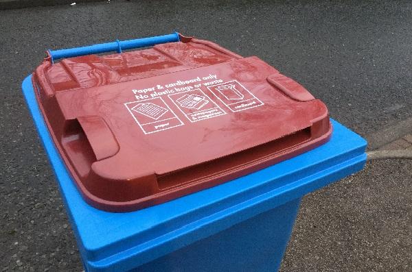 New paper and card bin
