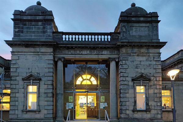 Central Library at dusk