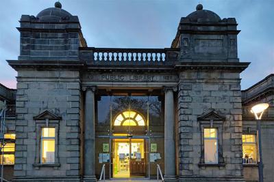 Central Library at dusk Central Library at dusk