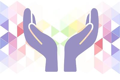 Carers hands stock
