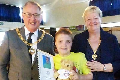 Gibside Leaver Mayor and Mayoress with Gibside leaver