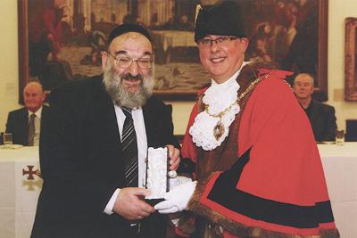 Ezriel Salomon MBE Freeman ceremony photo