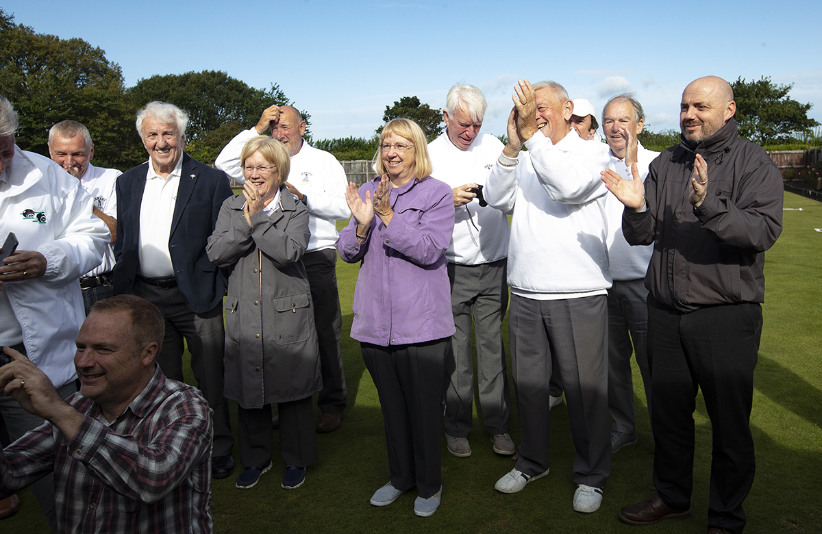 Guests celebrate the club's new-found independence
