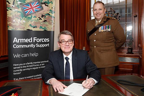 signing of the Armed Forces Covenant Mayors Parlour