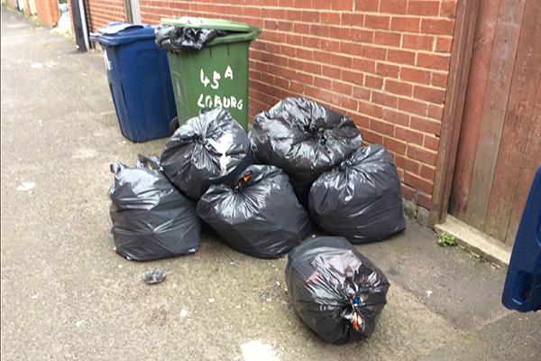 bags of rubbish