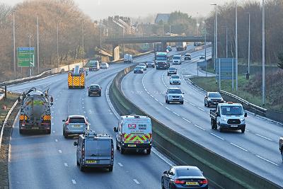 A1 traffic Shot from overbridge