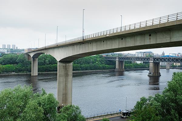 Shot of bridge from below