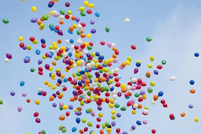 Balloon release Balloons in the sky