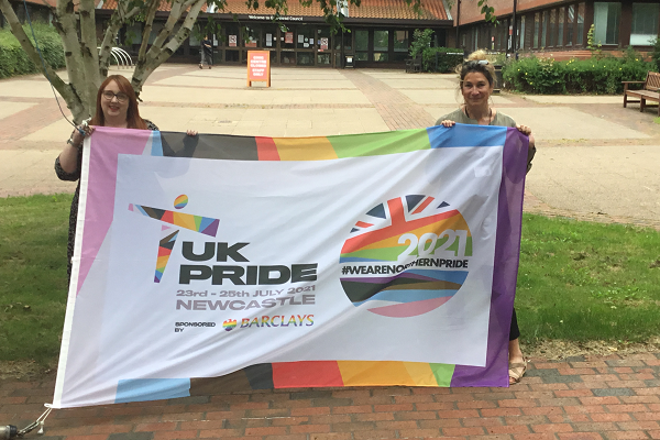 Pride with flag