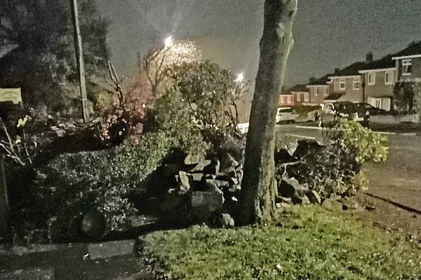 pic of damaged footpath