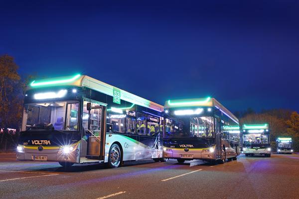 Electric bus fleet