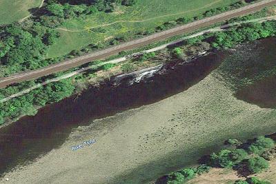 Keelmans Way landslip ariel view of riverside Google Maps
