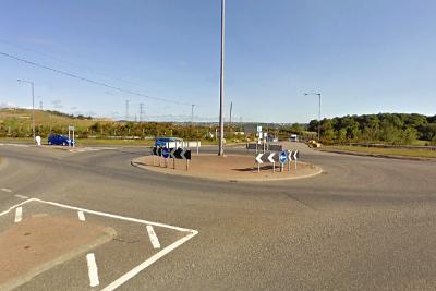 A695 Beweshill roundabout Google earth screen grab