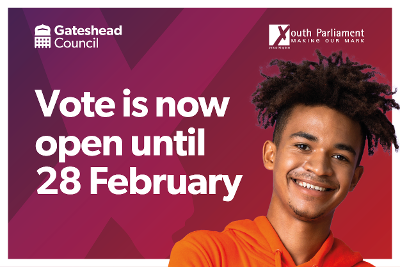Youth Parliament Election Voting Open Voting for MYP in Gateshead now open