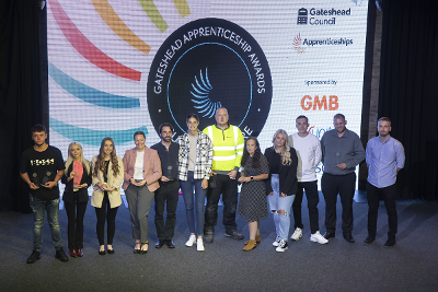 Apprenticeship Awards 2022 Apprentices at Gateshead Council's Apprenticeship Awards 2022