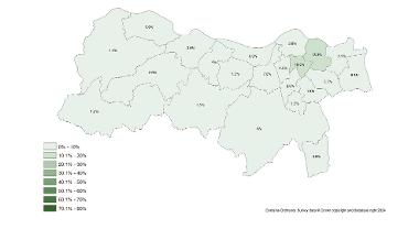 a map showing registered council properties by ward in 2021