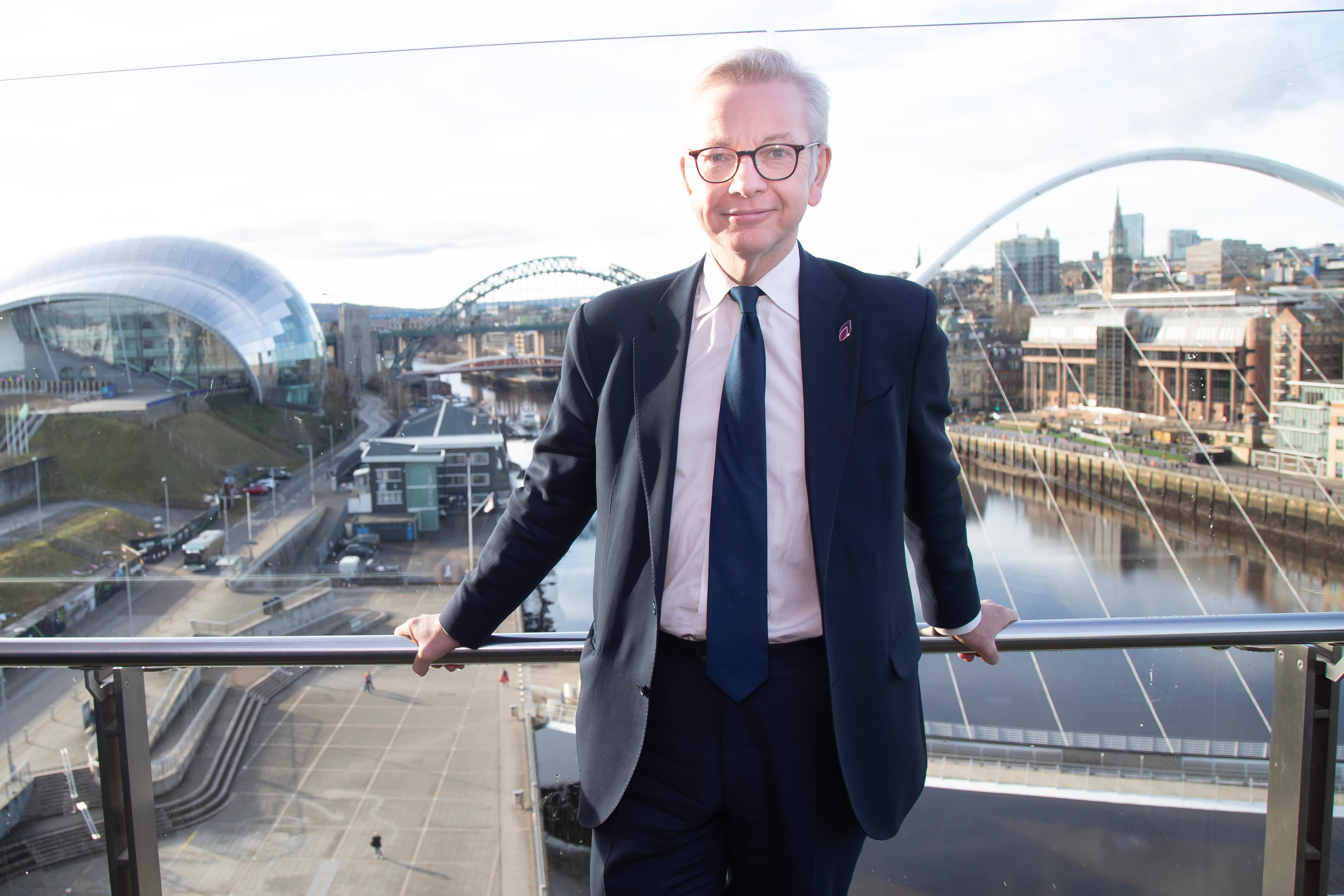 Michael Gove at Gateshead Quays Jan 2023