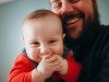 Baby with father