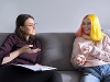 Female friends talking