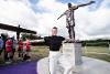 Jill, her statue and the Angel of the North