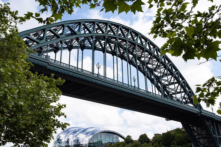 Tyne Bridge and Sage + trees