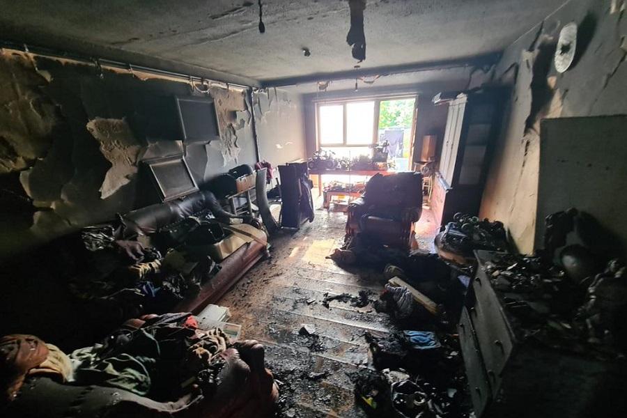 House fire internal damage