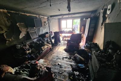 House fire internal damage