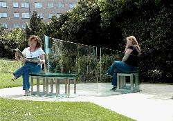 Glass bench