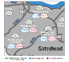 % smoking across Gateshead