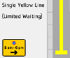 Single yellow line