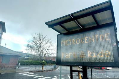 Park and Ride signage