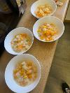 Cumbria Waste volunteers - dessert at Embells CIC