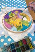 Image representing Emerald Explorers Silk Painting with Marcia Ley