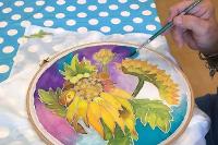 Image representing Emerald Explorers Silk Painting with Marcia Ley