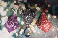 Image representing Festive Prints: Lino Print Tree Decorations