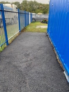 Tarmac Trading volunteers at Wrekenton Blue Star Football Club