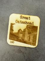 Image representing Vintage Made Modern: Laser Engraved Wooden Coaster