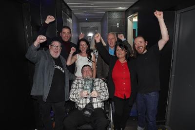 Photo of the celebrations after One Punch won the award