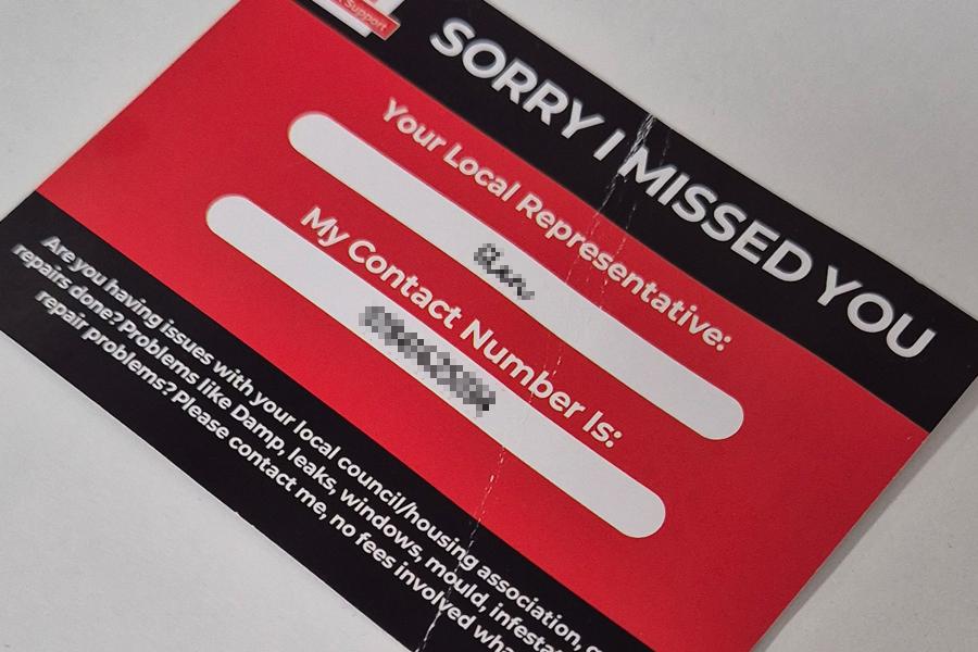 Claims card