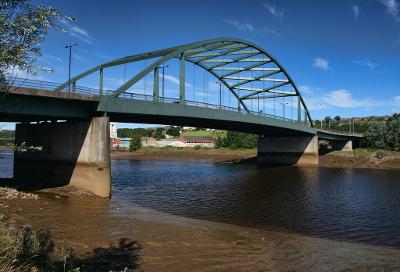Scotswood Bridge blue sky