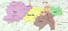 Neighbourhoods determined according to ward composition by Gateshead Council. Basemap source: Esri UK.