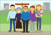 Graphic depicting a typical Gateshead family