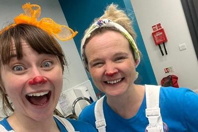 Two women from the Just for Joy project smiling