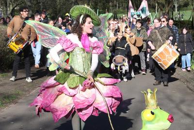 Spring Festival parade at Saltwell Park