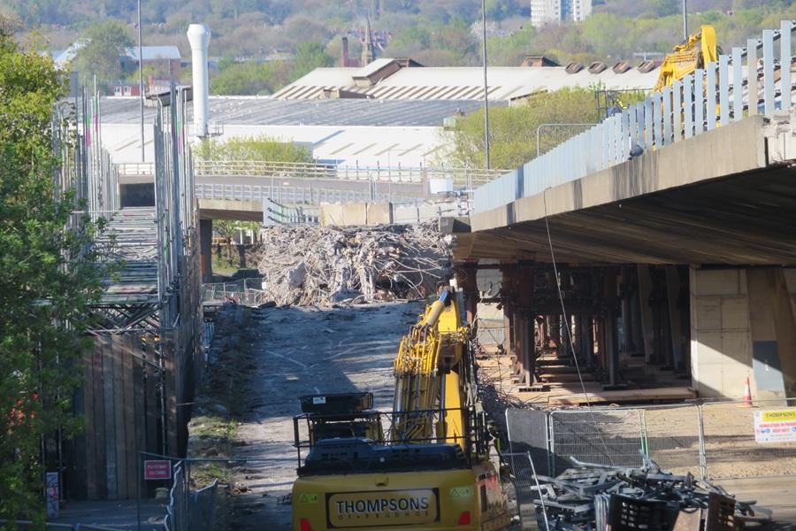 Flyover demolition 20th Apr