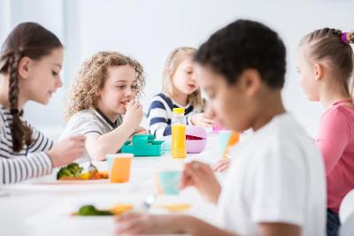 Photo of children enjoying school meals